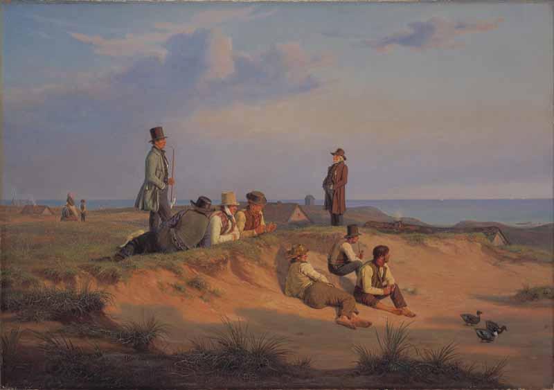 martinus rorbye Men of Skagen a summer evening in fair wheather China oil painting art